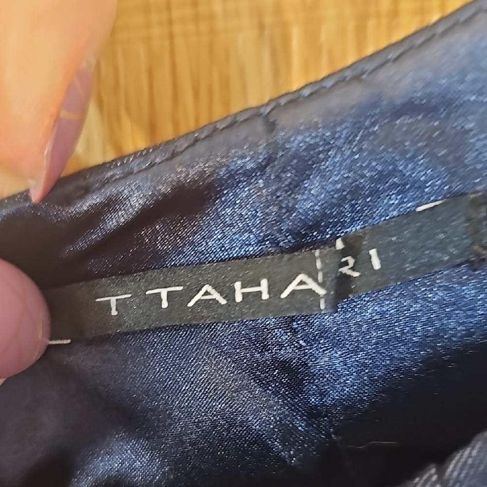 T Tahari Classic Black Midi Dress - Picture 2 of 13